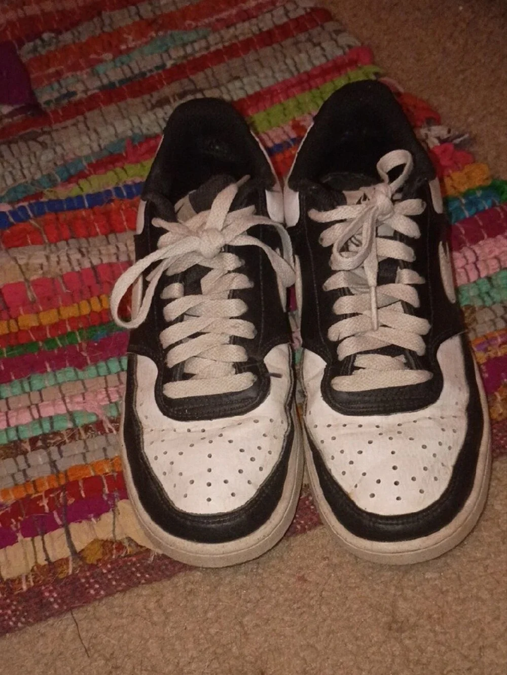 Nike Women’s Black and White Low-Top Sneakers